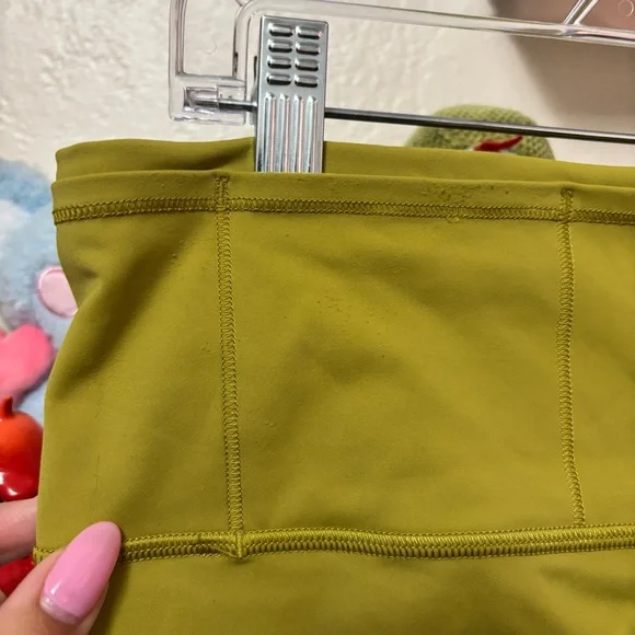Lululemon Fast and Free Tight II 25" *Non-Reflective Nulux Golden Lime Sz 12